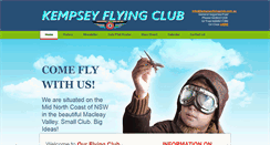 Desktop Screenshot of kempseyflyingclub.com.au